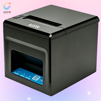 AIXW-Impresora térmica de recibos de 3 pulgadas para restaurantes minoristas, pequeños negocios, cortador automático con controlador Linux Pos80 en stock