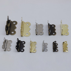 Mini charnières vintage pour meubles et quincaillerie, accessoires décoratifs, charnières métalliques de petite taille pour boîtes en bois et bagages - Product Image 2