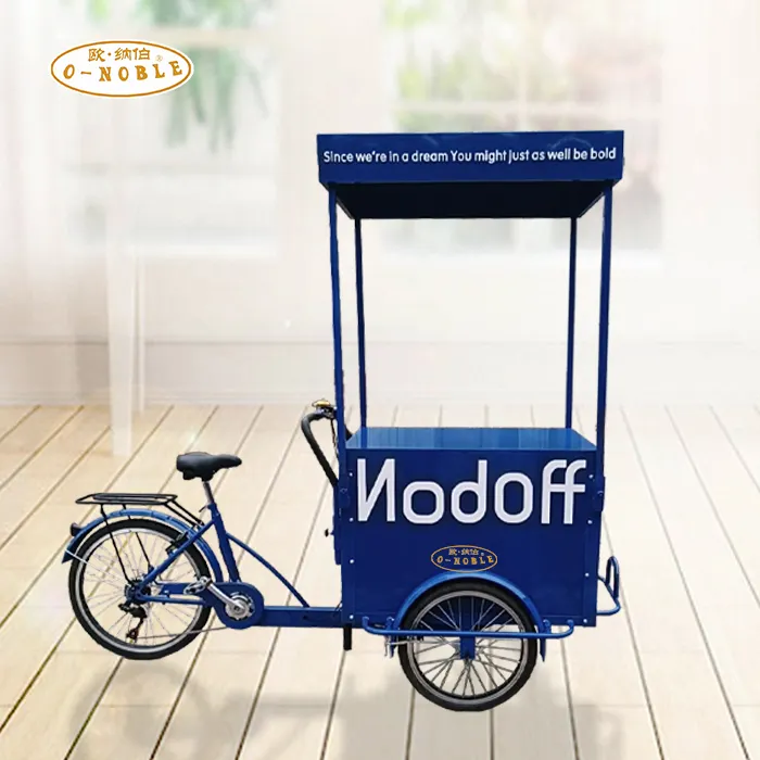 Electric pedal business tricycle outdoor food bicycle mobile food shop