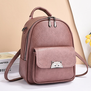 Vintage Leopard Print Women <b>Backpack</b> Retro <b>Large</b> Capacity Travel Rucksack Elegant Faux Suede Knapsack Trendy Teen Girls Daypack - Product Image 5