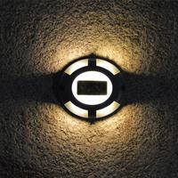 Lampes solaires étanches IP65 pour les marches de jardin, les allées extérieures, les chemins de pont, les rues, l'éclairage au sol, changement de couleur, capteur de contrôle