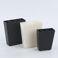 Pieds de meubles en plastique contemporains à vis M8 pour canapé et bureau, chambre à coucher, salle à manger, installation facile