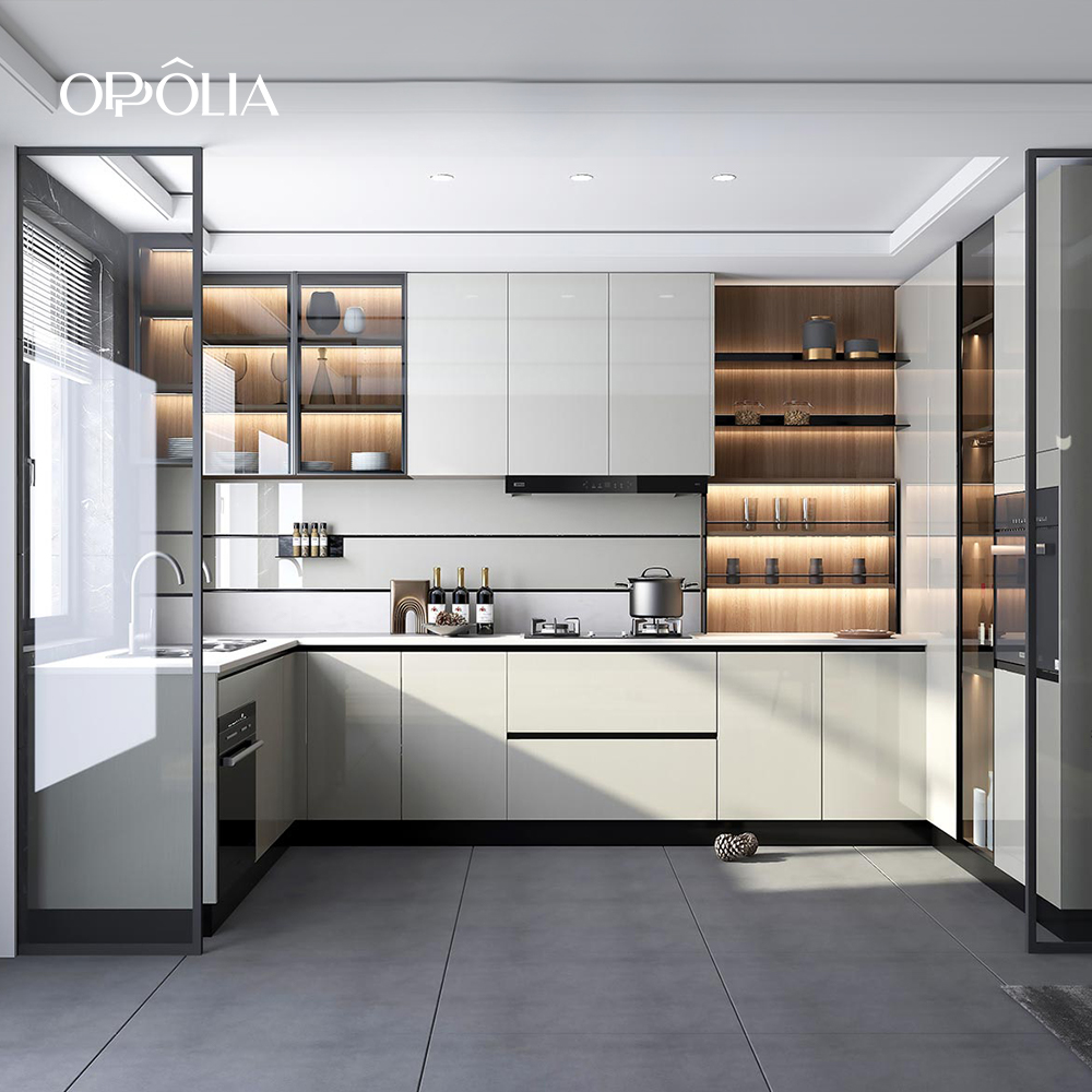 Beige, White, Wood Tone