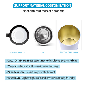 Ensemble de tasses à maté <span class=keywords><strong>Yaber</strong></span> en acier inoxydable avec logo personnalisé disponible, parfait pour la consommation de thé en plein air, cadeau idéal pour les amateurs de thé - Product Image 4
