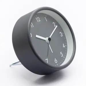 4 بوصة الحد الأدنى المعادن الجدول ساعة تُستخدم كديكور للمنزل القهوة فندق طالب الإيقاظ ساعة تنبيه مصغرة صغيرة ساعة مكتب مخصص