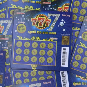 บัตรขูดรางวัลแบบกำหนดเอง ดีไซน์ใหม่ปี 2025 ขายดี บัตรลอตเตอรี่ขูด บัตรขูดสำหรับเกมพนัน - Product Image 2