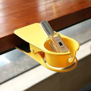 Soporte para tazas de escritorio, organizador de tazas de plástico grande para uso en escritorio de oficina, color gris - Product Image 2