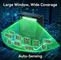 Escáner de Código de Barras de Escritorio WCMi 2D con Ventana Grande A67, Sensor Automático, Lector de Códigos QR de Manos Libres para Tareas de Escaneo de Alto Volumen