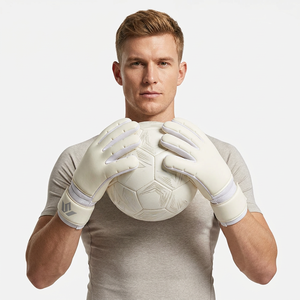 Gants de gardien de but en cuir avancés SPARKWELL INDUSTRY SI-6605, forte adhérence, légers, fermeture auto-agrippante, pour hommes, compétitifs - Product Image 1