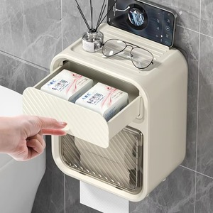 Moderno Dispensador <span class=keywords><strong>de</strong></span> Papel Higiénico <span class=keywords><strong>de</strong></span> Pared, Impermeable y Sostenible, Organizador <span class=keywords><strong>de</strong></span> Rollo <span class=keywords><strong>de</strong></span> Papel Higiénico <span class=keywords><strong>de</strong></span> Plástico sin Perforaciones - Product Image 1