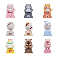 Akko Zoom Artisan Keycap Set 9 Animaux R4 Keycaps Cute