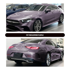 PET柔性自粘防刮光面夏季紫色汽车贴膜漆面保护膜 - Product Image 1