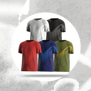 Conjunto de Camisetas Casuales con Estampado de Letras de Lucha Libre para Hombre, Spandex/Poliéster, Secado Rápido, Anti-UV, Transpirable - Product Image 3