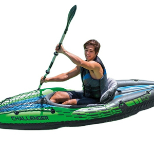 OEM 68306 Kayak Gonfiabile Rinforzato e Barca da <span class=keywords><strong>Pesca</strong></span> Singola o Doppia con Scafo per 1 Persona, Gommone Resistente - Product Image 1