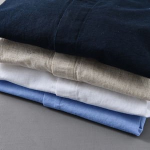 <span class=keywords><strong>Camicia</strong></span> Casual da <span class=keywords><strong>uomo</strong></span> con bottone All-Match stile coreano a manica lunga tinta unita Anti-rughe traspirante ampia aderente - Product Image 6