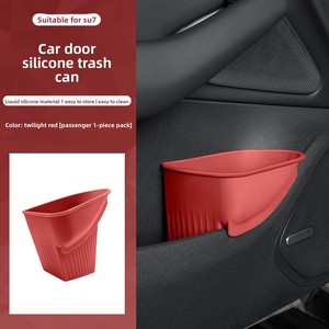 Cubo de Basura de Silicona Premium para Coche, Soporte para Paraguas, Caja Organizadora Multifuncional para Interiores, Accesorios para <span class=keywords><strong>Xiaomi</strong></span> SU7 EV - Product Image 4