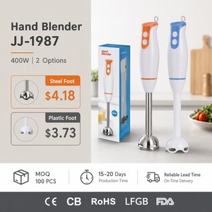 Mixeur Plongeant 400W avec Moteur en Cuivre Pur, 2 Vitesses, Tige Amovible en Acier Inoxydable pour Aliments Bébé, Soupes et Smoothies - Product Image 1