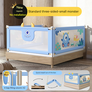 Barandilla de Seguridad Plegable para Cama de Bebé, Barrera Protectora Transpirable a Prueba de Niños para Cuna - Product Image 4