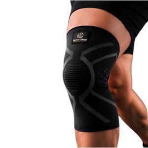 Genouillère de compression élastique respirante légère avec coussinet de gel rotulien pour la course et la gym - Product Image 1
