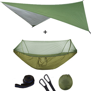 Viajes Senderismo Tela de nailon Camping Refugio ultraligero portátil, <span class=keywords><strong>Hamaca</strong></span> de lujo para exteriores Hamacas columpio Tienda hamacas/ - Product Image 2