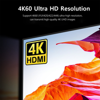 Alta calidad 4K60Hz HDMI KVM Extender sobre Cat6 Cable 120M 4K YUV444 HDMI USB2.0 KVM Extender