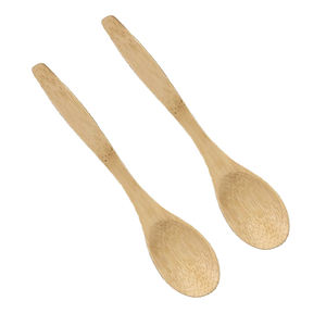 Moderne deux pièces Mini longue cuillère en bois bambou cuisine ustensiles de cuisine créatif jetable dîner vaisselle ensemble chine bureau voyage utilisation - Product Image 6