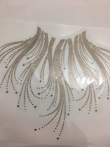 ลวดลาย<span class=keywords><strong>แก้</strong></span>วคริสตัลแวววาวแบบกำหนดเองสำหรับเสื้อยืดตกแต่งเสื้อผ้าแบบทำมือศิลปะการปะติดขอบเสื้อลายรอย<span class=keywords><strong>สัก</strong></span>คริสตัล - Product Image 4