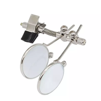 Loupe à Double lentille en verre 10X-10X, Loupe à œil à boucle de bijoutier à Clip pour Loupe à lunettes