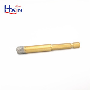 Chân không brazed kim cương khoan khoan bit đầy với sáp làm mát lục giác 1/4 "Shank Adapter/kim cương khoan bit/kim cương Lỗ SAW - Product Image 3