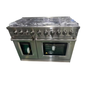 48 Inch 7.0 cu. ft. Outdoor <b>Stoves</b> for Cooking, 7 Burners, Double Oven, Seamless Welded Oven Interior in Stainless Steel - Product Image 1