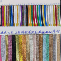 Bande élastique tressée en polyester et latex, haute élasticité, 3mm, 6mm, 9mm, en stock, couleurs argent et or, pour rubans et nœuds