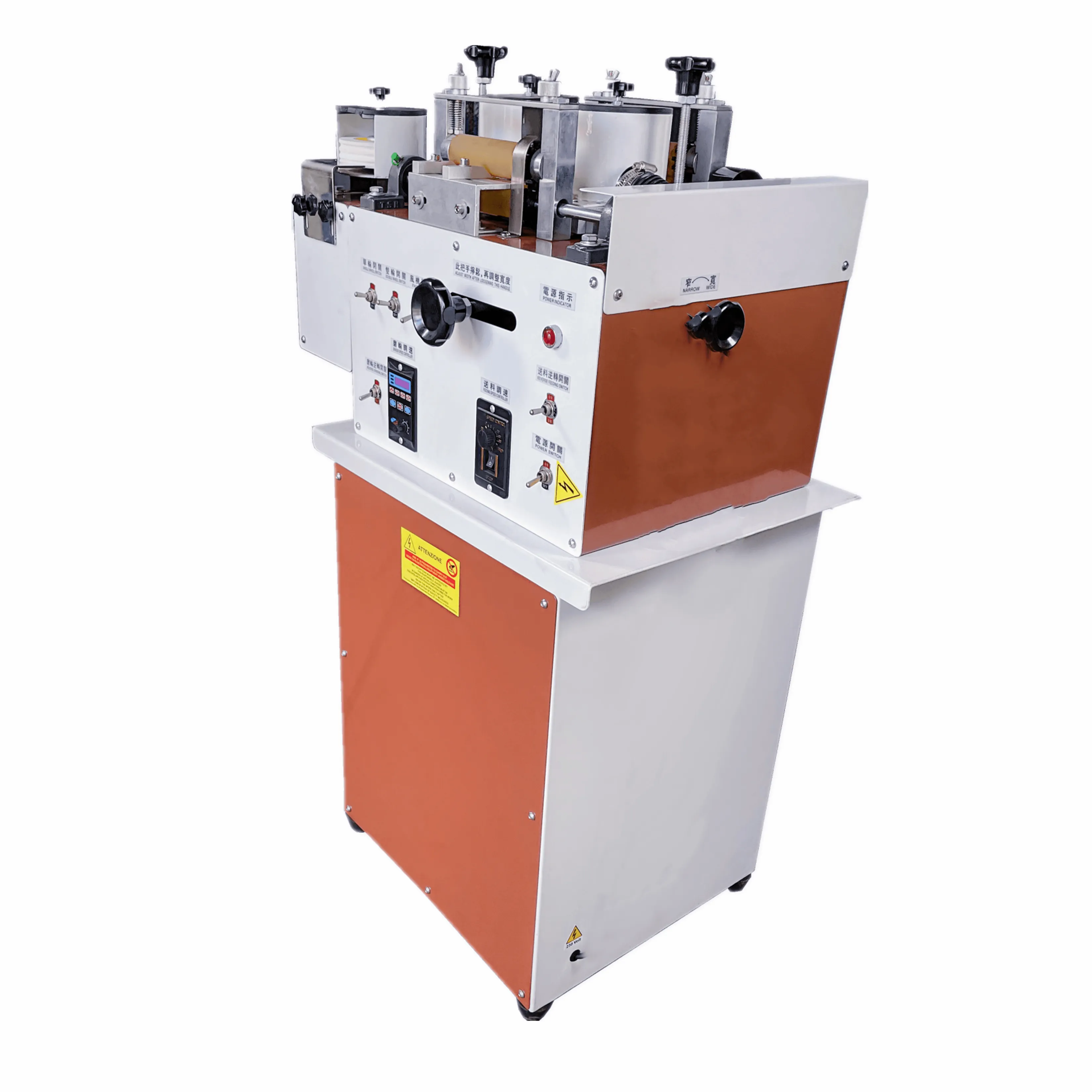 High quality Vacuum Leather Belt Edge Polishing Machine With Double-wheeled