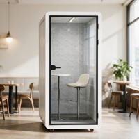 Cabines de bureau insonorisées modulaires modernes, cabines de travail mobiles, cabines téléphoniques, cabines de réunion silencieuses, design élégant, hôtel