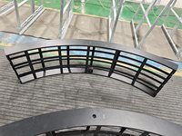 Écran LED flexible incurvé cylindrique pour publicité intérieure personnalisée, écrans LED flexibles avec cadre
