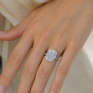 Anello di fidanzamento Princess Cube per donna, elegante gioiello da dito in stile corte - Product Image 2