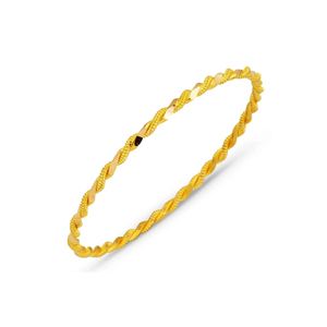 Yiitba Gold 22 Carat Plain 15 Gr 2 Strand Burmese Bracelet <b>Fine</b> <b>Bangles</b> - Product Image 1