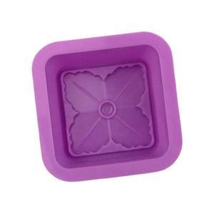 Moule en silicone 100 % alimentaire pour savon, décoration de gâteaux, forme carrée, vente chaude, forme feuille de trèfle simple ou quadruple, OEM/ODM - Product Image 3