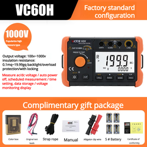 Megóhmetro Digital de Ultra Alto Voltaje <span class=keywords><strong>VICTOR</strong></span> VC60H - 15KV - Product Image 6