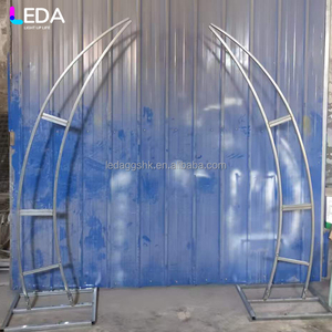ซุ้มดอกไม้โลหะรูปใบไม้สีเขียวแบบกำหนดเองสำหรับงานปาร์ตี้กลางแจ้ง LEDA ซุ้มดอกไม้สำหรับงานแต่งงาน - Product Image 4