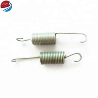 Ressort de tension en spirale métallique à double crochet