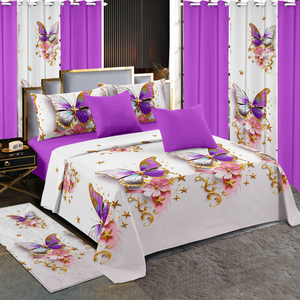 <span class=keywords><strong>Set</strong></span> di <span class=keywords><strong>Lenzuola</strong></span> Stampate in Vendita, 13 Pezzi, Molto Richiesto negli Stati Uniti e in Haiti Adatto per le camere da letto delle famiglie. Viene fornito con tende. - Product Image 4