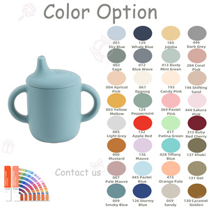 Taza de silicona de grado alimenticio para niños con tapa de paja taza de bebé a prueba de derrames para niños pequeños grado alimenticio para niños pequeños refrigeración - Product Image 6