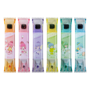 Set di Evidenziatori a Doppia Punta 2024, Punta a Pennello Obliqua, 6 Colori Fluorescenti, Colori Delicati, Scrittura su Due Lati per Ufficio - Product Image 1