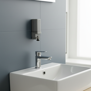 Supports de fixation pour distributeurs de savon en acier inoxydable de qualité, capacité 500/1000 ml, rails carrés standard, finition brossée - Product Image 3