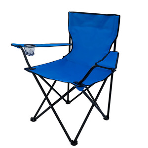 Fauteuil de camping d'extérieur pliable portable avec dossier vert 80x50x80cm pour la plage, la pêche et les loisirs - Product Image 4