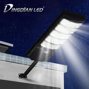 Lampadaire <span class=keywords><strong>solaire</strong></span> LED intégré tout-en-un, étanche IP65, avec télécommande et capteur de lumière, pour jardin, patio, cour, route - Product Image 4