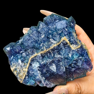 Fluorita Azul Oscuro Natural de Alta Calidad al por Mayor, Espécimen de Fluorita Luz Solar, Piedras Curativas de Cristal para Decoración - Product Image 3