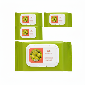 โฮลิกา โฮลิกา เดลี่ เฟรช มอยส์ท โอลีฟ คลีนซิ่ง ทิชชู่ 60 แผ่นต่อแพ็ค 4 แพ็ค ลดราคา สำหรับเช็ดเครื่องสำอาง 300 กรัม - Product Image 1