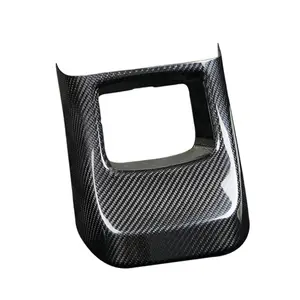 1 pcs सेट कार्बन फाइबर कार सामान आंतरिक सजावट कार्बन फाइबर रियर भंडारण बॉक्स कवर के लिए टोयोटा ऊपर अर्थ का उपसर्ग A90 Mk5