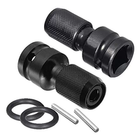 Adaptateur de clé à cliquet à dégagement rapide LXDTE 1/2 " carré vers 1/4 " hexagonal pour outil pneumatique à percussion
